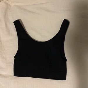 Aritzia | Sunday Best | Black Reversible Cropped Tank Top| Size small